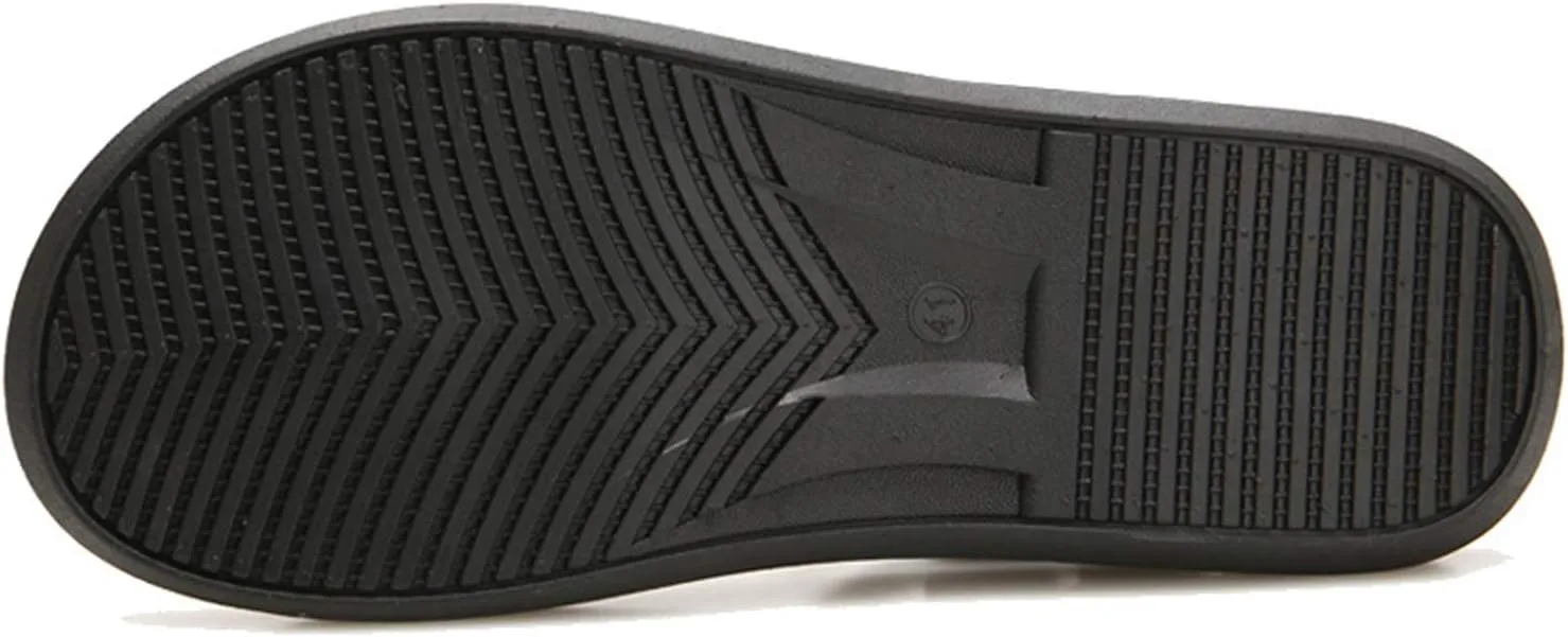 CYian Mens Sandals Slippers Rubber Flip Flops for Men Shoes with Fashion Eastic Strap Free Adjustment Indoor Outdoor