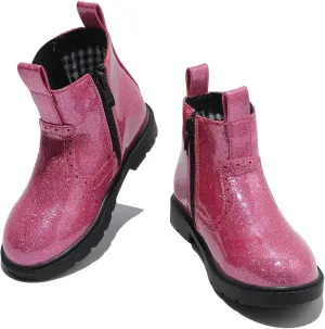 DADAWEN Boys Girls Waterproof Outdoor Side Zipper Comfort Chelsea Ankle Boots Combat Ankle Booties (Toddlers/Little Kids/Big Kids)