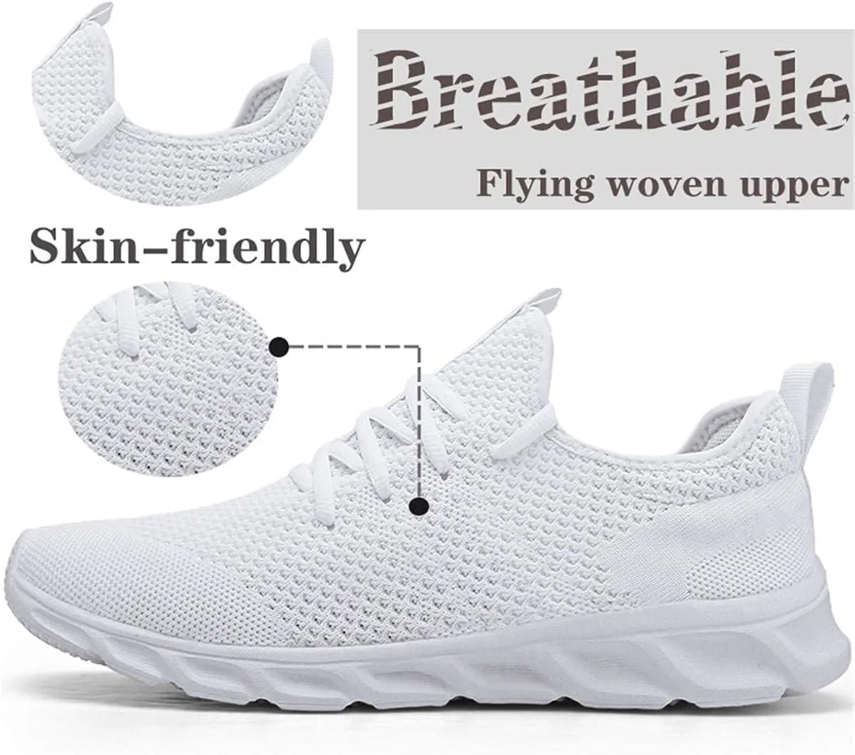 Damyuan Mens Lightweight Athletic Running Walking Gym Shoes Casual Sports Shoes Fashion Sneakers Walking Shoes