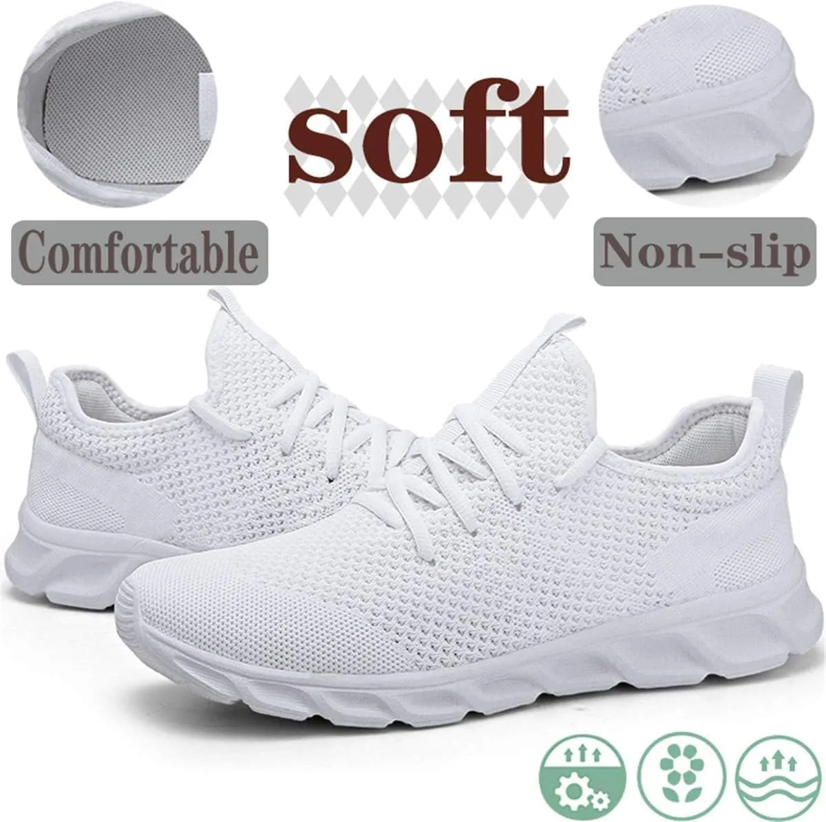 Damyuan Mens Lightweight Athletic Running Walking Gym Shoes Casual Sports Shoes Fashion Sneakers Walking Shoes