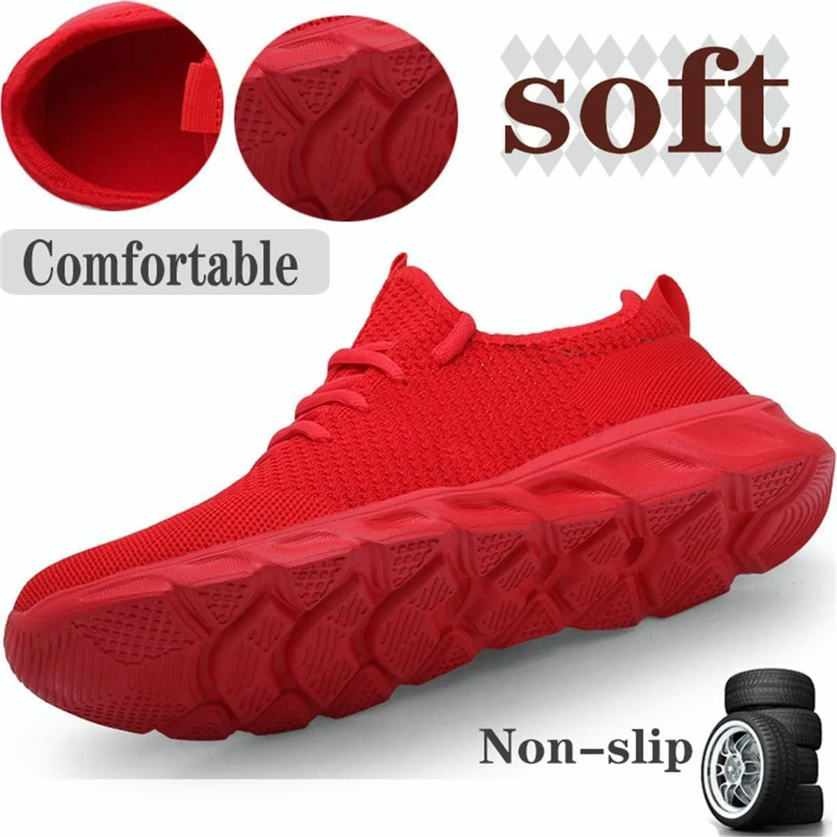 Damyuan Mens Lightweight Athletic Running Walking Gym Shoes Casual Sports Shoes Fashion Sneakers Walking Shoes