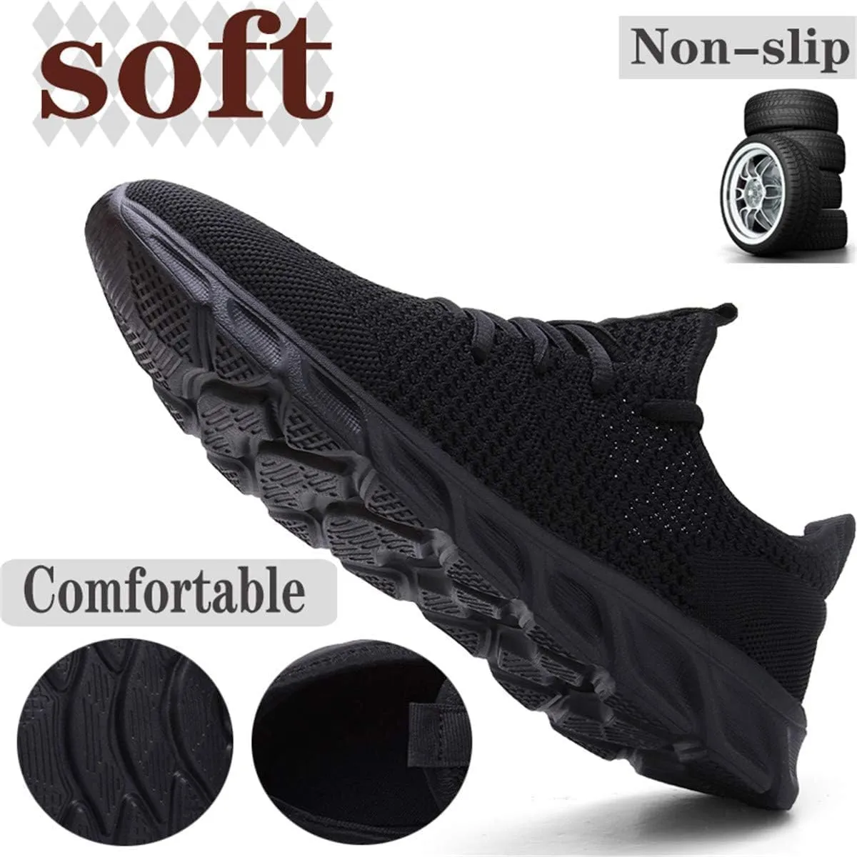 Damyuan Mens Lightweight Athletic Running Walking Gym Shoes Casual Sports Shoes Fashion Sneakers Walking Shoes