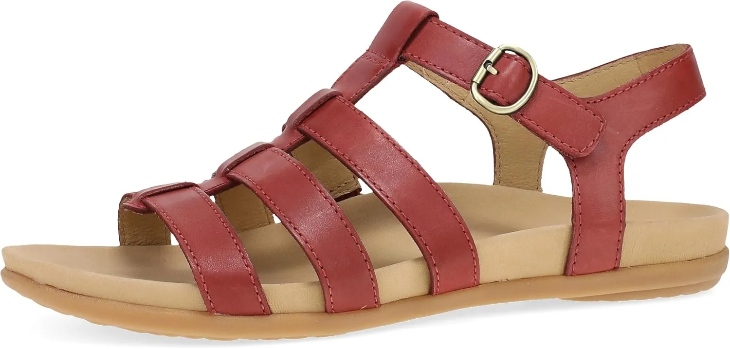 Dansko Janice Fisherman Sandal for Women - Leather Linings and Uppers for All-Day Comfort - Dual-Density EVA Footbed and Lightweight Rubber Outsole for Long-Lasting Wear