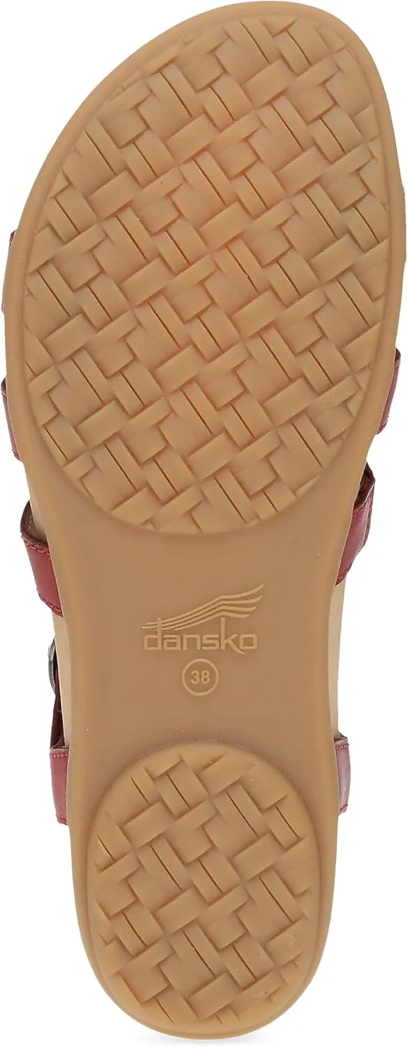 Dansko Janice Fisherman Sandal for Women - Leather Linings and Uppers for All-Day Comfort - Dual-Density EVA Footbed and Lightweight Rubber Outsole for Long-Lasting Wear