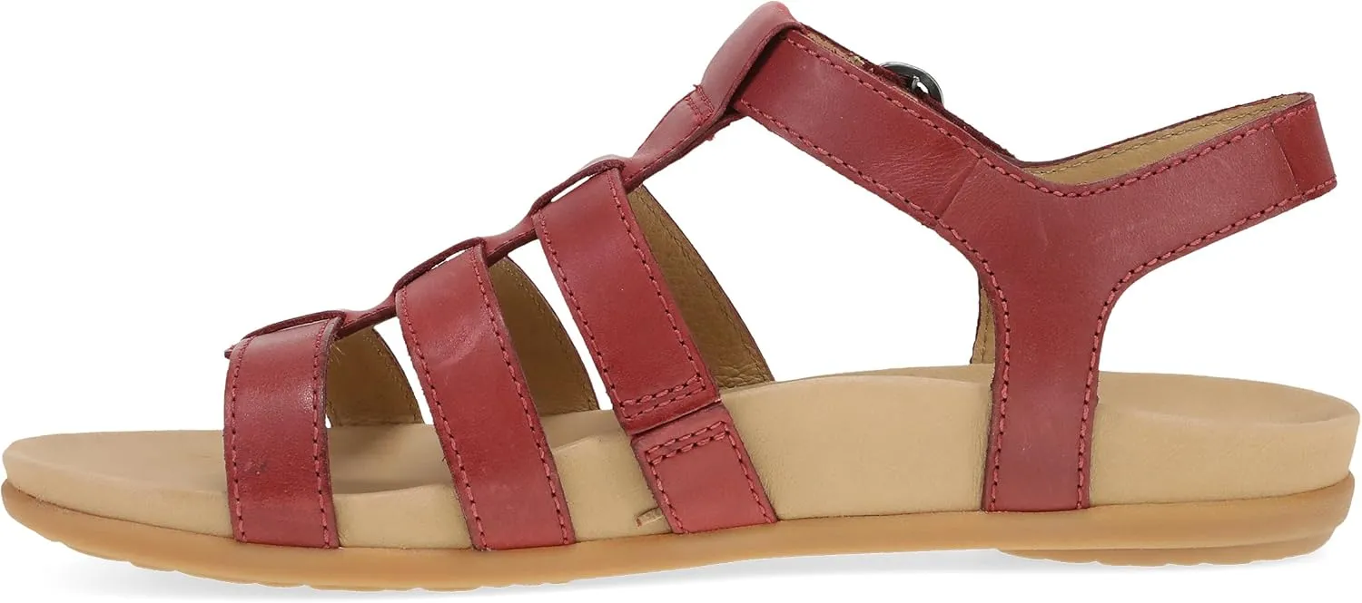 Dansko Janice Fisherman Sandal for Women - Leather Linings and Uppers for All-Day Comfort - Dual-Density EVA Footbed and Lightweight Rubber Outsole for Long-Lasting Wear