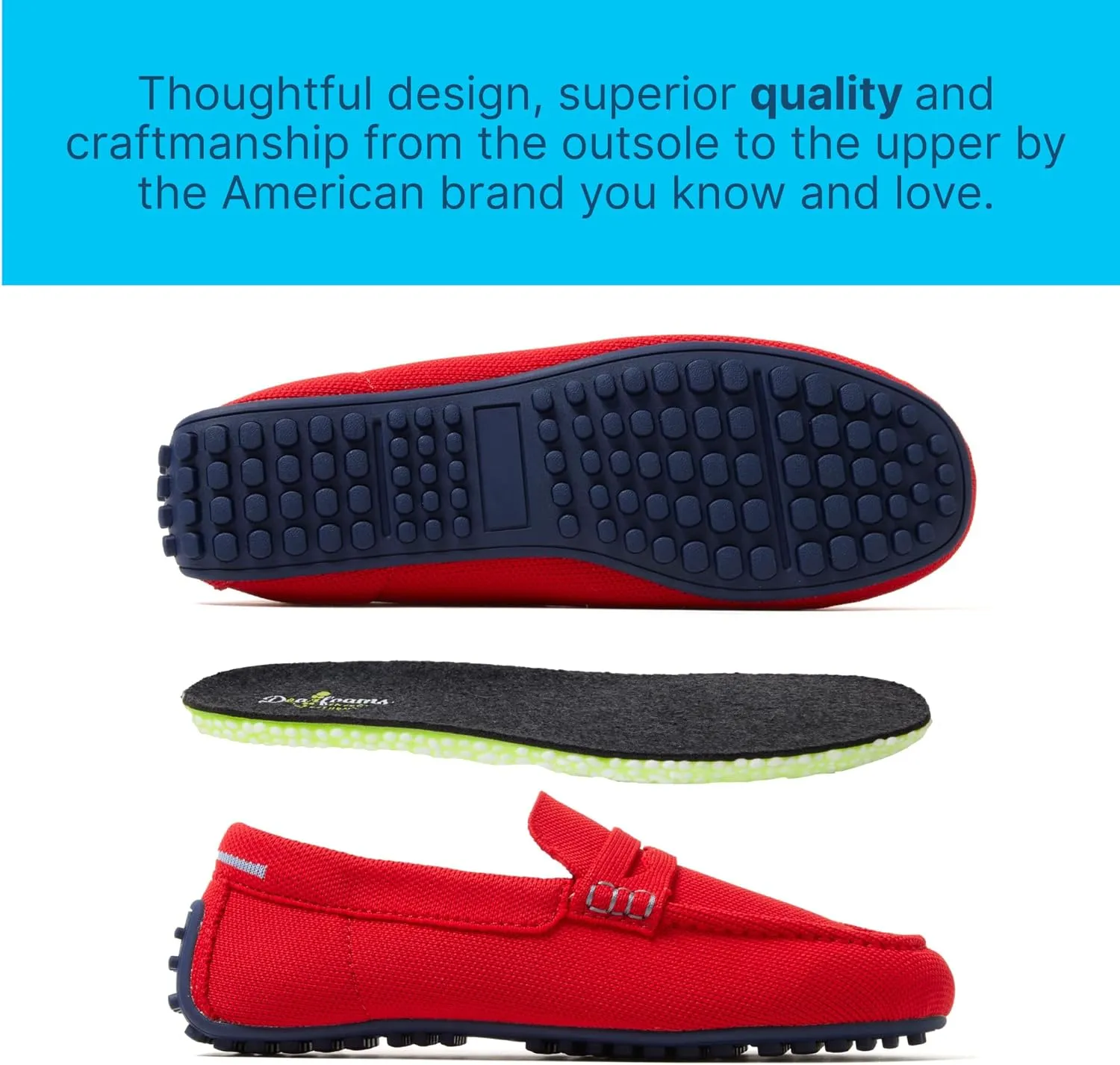 Dearfoams Women's Hazel-Lighweight Driving Loafer Machine Washable Comfortable Shoe