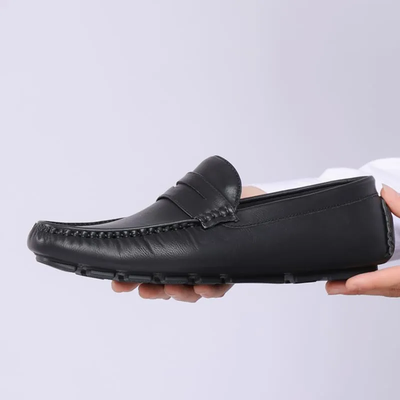 DECARSDZ Men's Lightweight Casual Penny Loafers Soft for Driving Slip on Shoes for Men