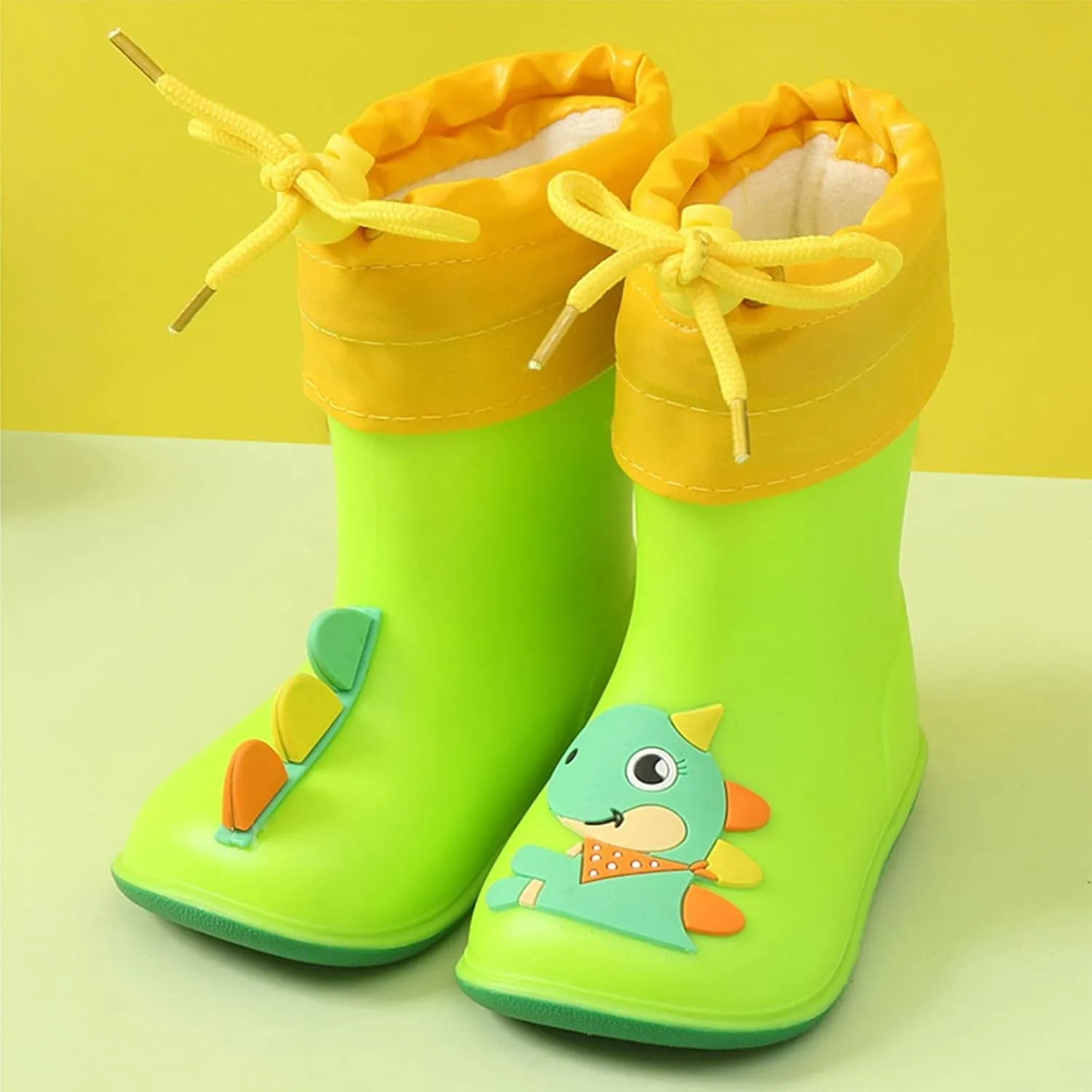 Dinosaur Rain Boots Toddler 9 Rain Boots Baby Colorful Plush Water Shoes Eva Soft Outdoor Blue Boys Rain Boots