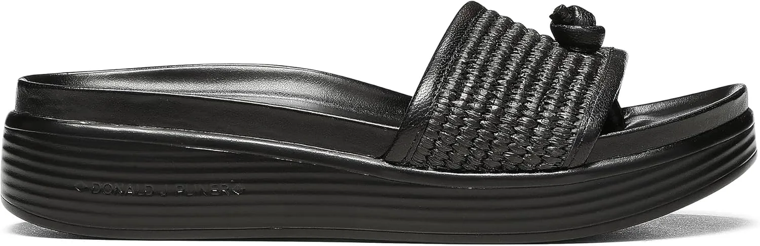 Donald Pliner Women's Farrah Slide Sandals, Women's Summer Sandals, 1,25" Slip-On Sandals for Women