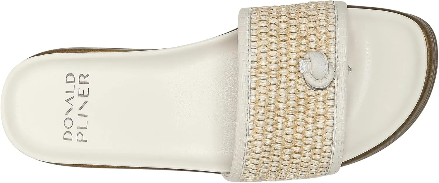 Donald Pliner Women's Farrah Slide Sandals, Women's Summer Sandals, 1,25" Slip-On Sandals for Women
