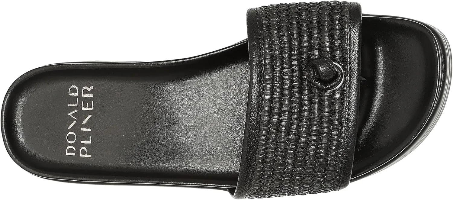 Donald Pliner Women's Farrah Slide Sandals, Women's Summer Sandals, 1,25" Slip-On Sandals for Women
