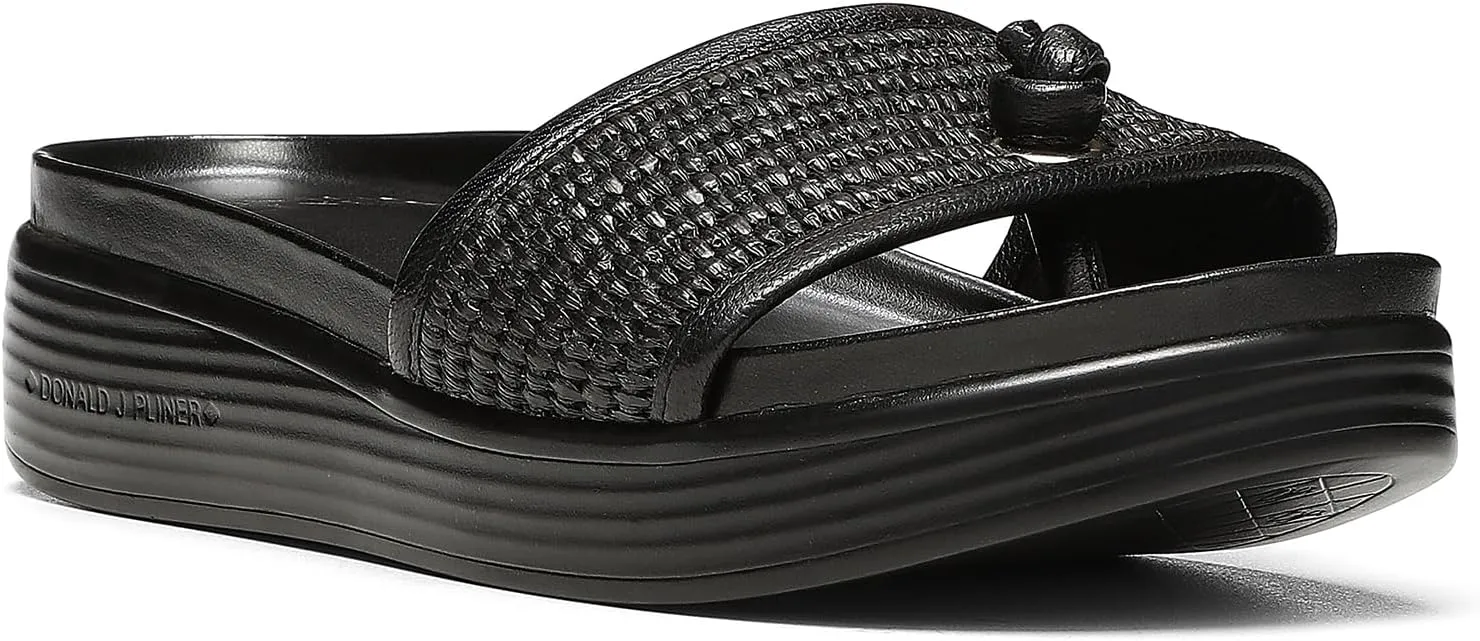 Donald Pliner Women's Farrah Slide Sandals, Women's Summer Sandals, 1,25" Slip-On Sandals for Women