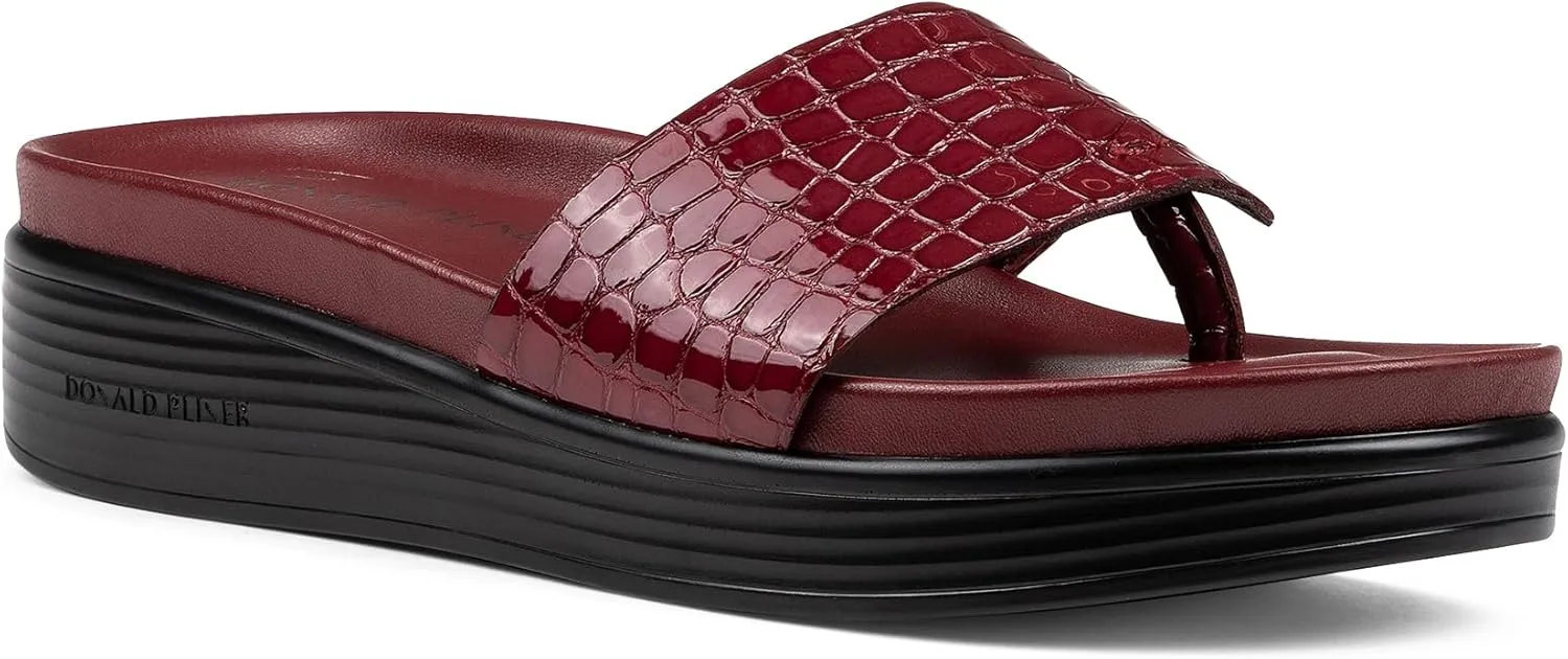 Donald Pliner Women's Fifi Slide Sandals, Women's Summer Sandals, Women’s Shoes, Comfortable Open-Toe Casual Flats
