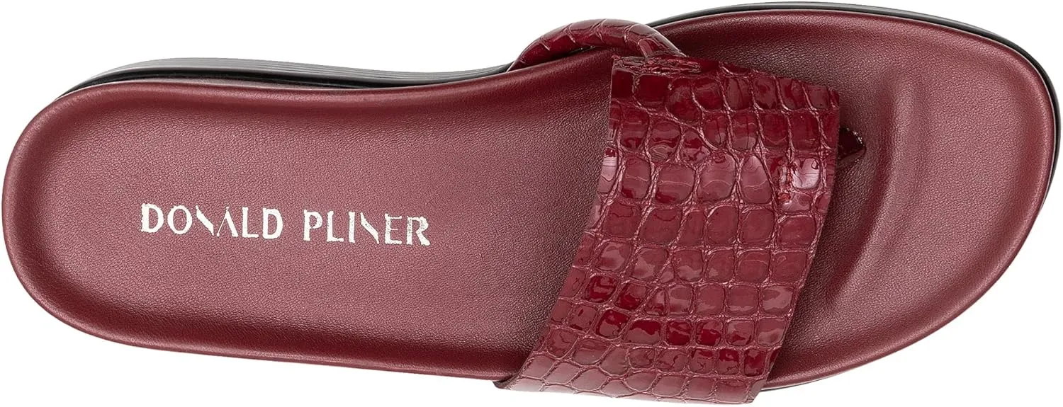 Donald Pliner Women's Fifi Slide Sandals, Women's Summer Sandals, Women’s Shoes, Comfortable Open-Toe Casual Flats