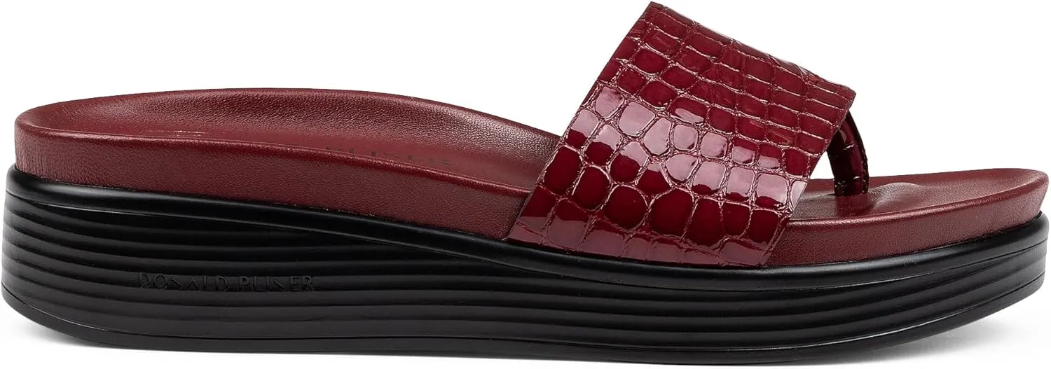 Donald Pliner Women's Fifi Slide Sandals, Women's Summer Sandals, Women’s Shoes, Comfortable Open-Toe Casual Flats