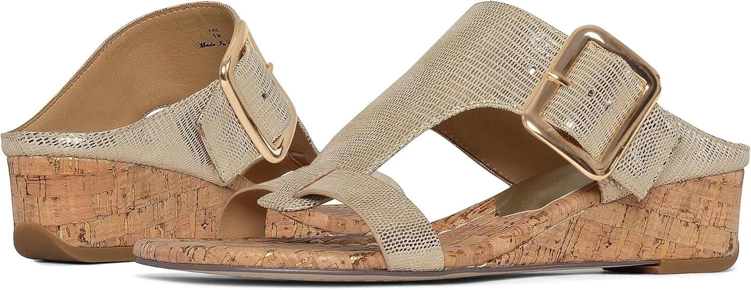 Donald Pliner Women's VINE Wedge Sandals, Open-Toe Sandals, Women's Sandals, Comfortable Sandals, Summer Wedges, Dress Sandals