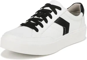 Dr. Scholl's Shoes Womens Madison Lace Sneaker Oxford White/Black Smooth 9 M