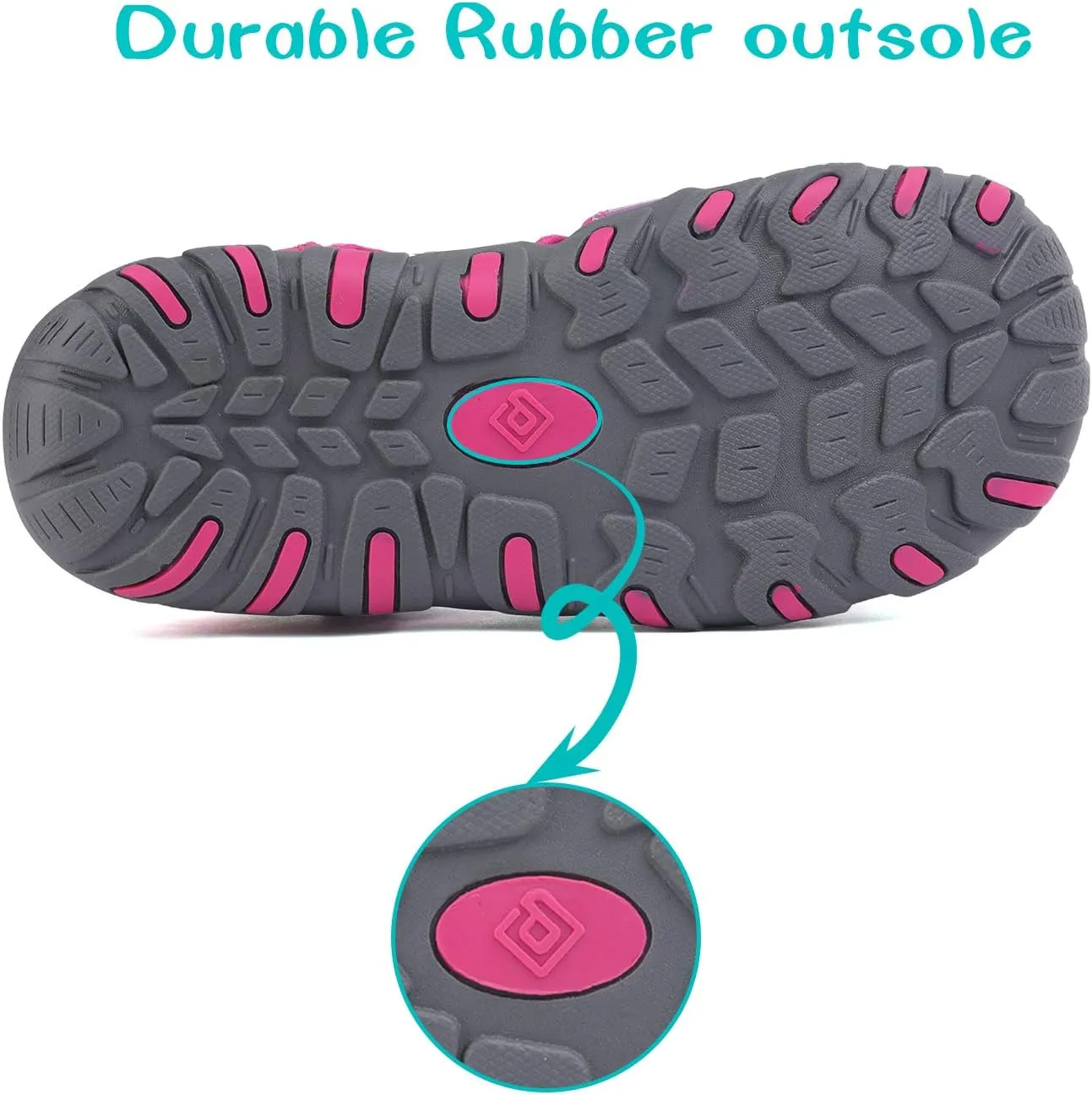 DREAM PAIRS Boys Girls Closed-Toe Outdoor Summer Sport Sandals for Little/Big Kid