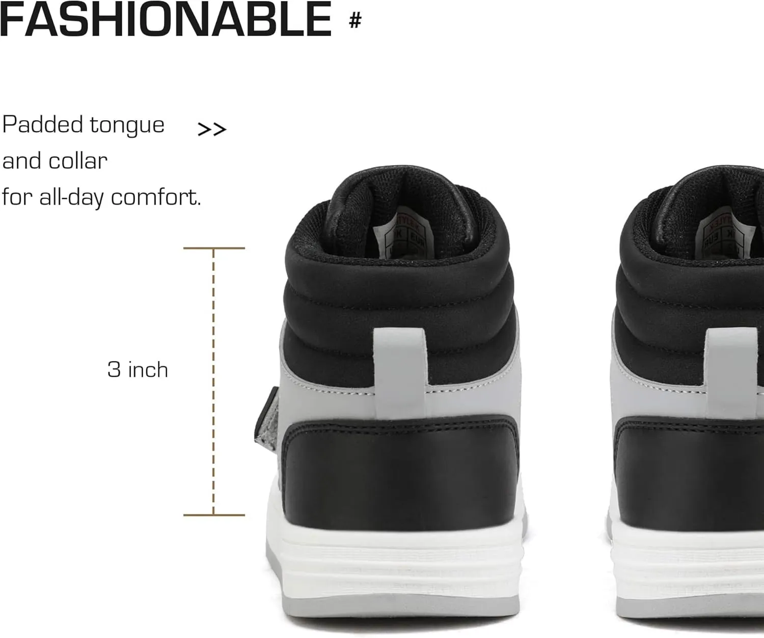 DREAM PAIRS Boys Girls High Top Sneaker LilLegends Skyhigh Basketball Shoes
