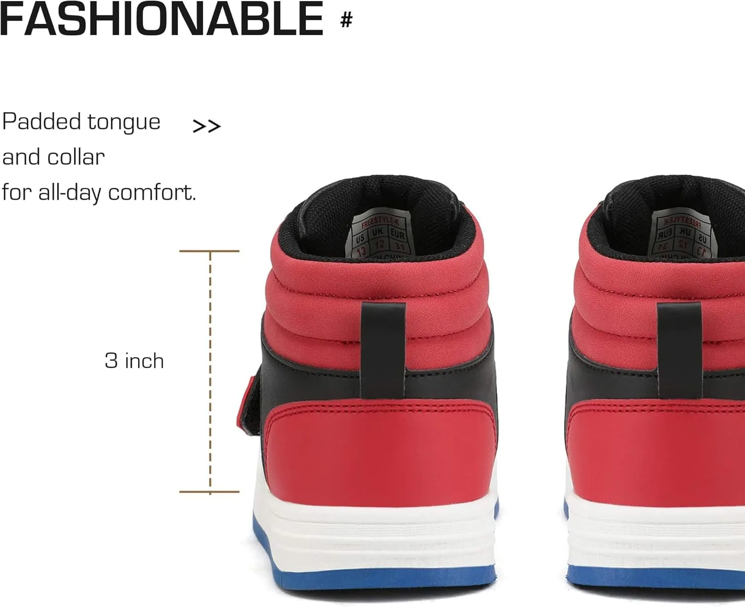 DREAM PAIRS Boys Girls High Top Sneaker LilLegends Skyhigh Basketball Shoes