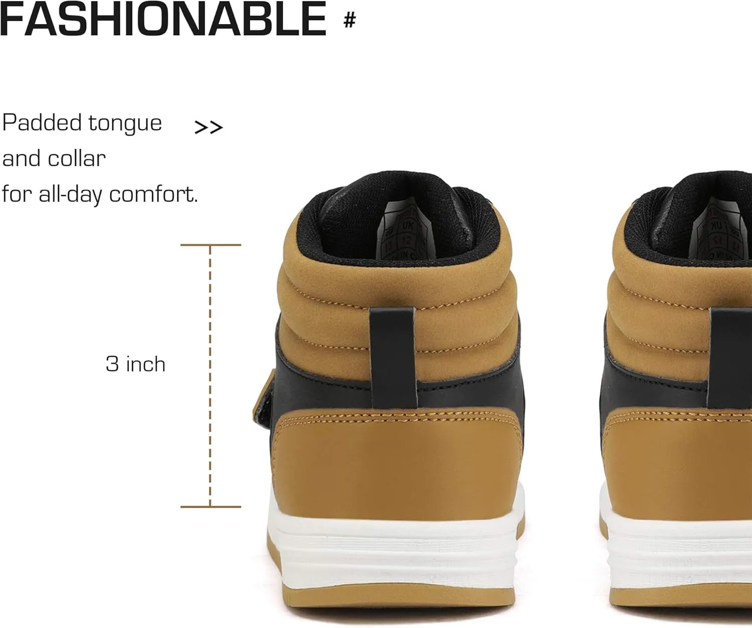 DREAM PAIRS Boys Girls High Top Sneaker LilLegends Skyhigh Basketball Shoes