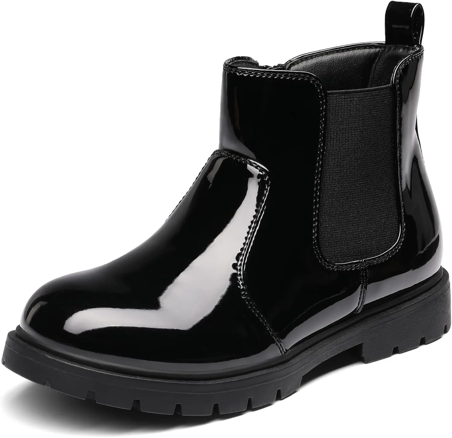 DREAM PAIRS Girls Side Zipper Chelsea Ankle Boots Little Kid/Big Kid