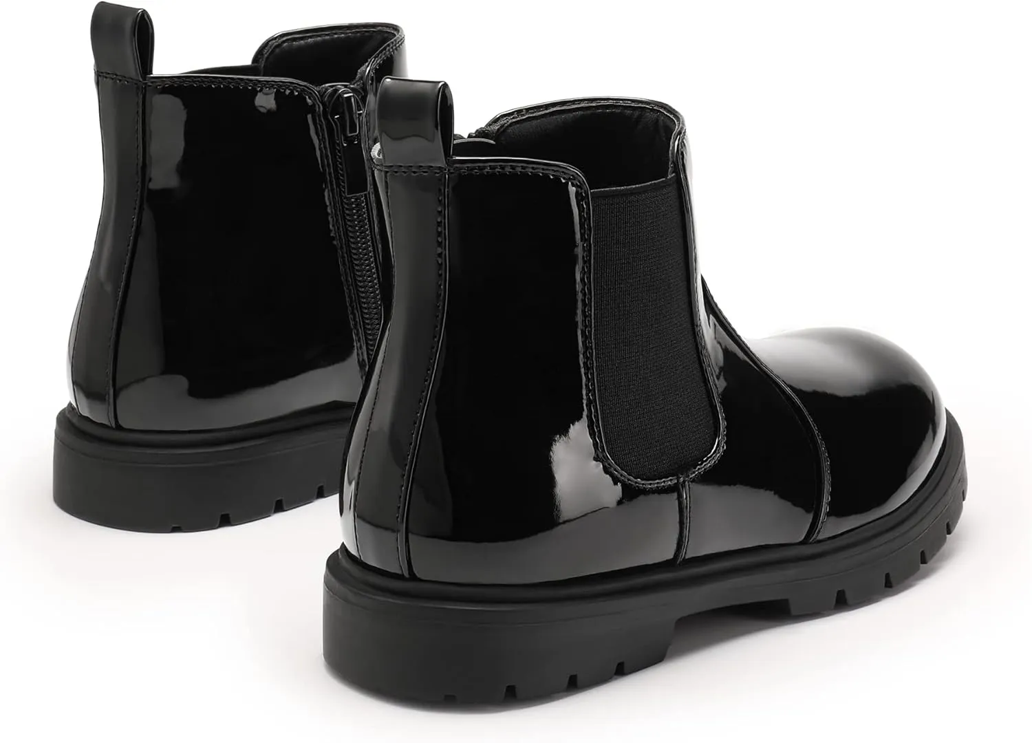 DREAM PAIRS Girls Side Zipper Chelsea Ankle Boots Little Kid/Big Kid