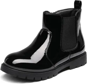 DREAM PAIRS Girls Side Zipper Chelsea Ankle Boots Little Kid/Big Kid