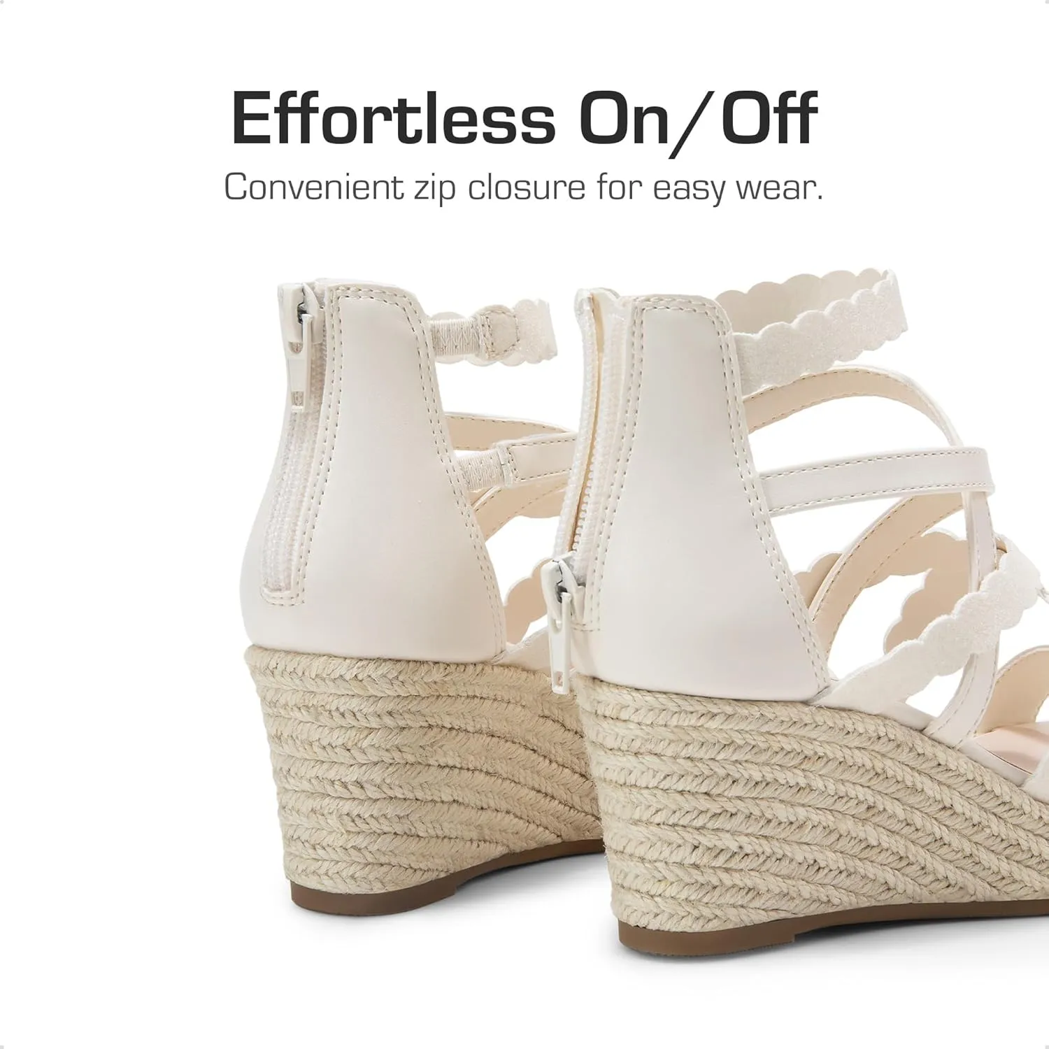 DREAM PAIRS Girls Wedge Sandals Flatform Open Toe Platform Sandals Espadrille Flower Wedding Party for Little Kid/Big Kid