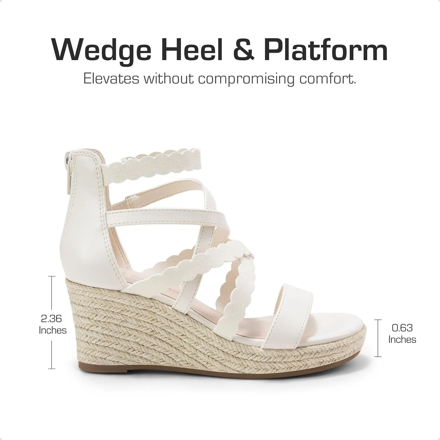 DREAM PAIRS Girls Wedge Sandals Flatform Open Toe Platform Sandals Espadrille Flower Wedding Party for Little Kid/Big Kid