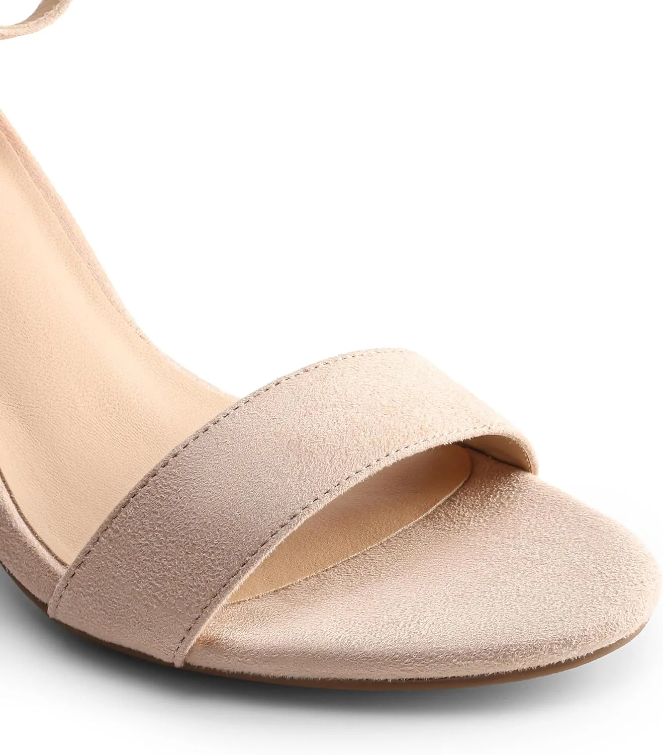 DREAM PAIRS Heels for Women Chunky Block Heel Open Toe Ankle Strap 3.5 Inch Heeled Sandals for Party Date Wedding