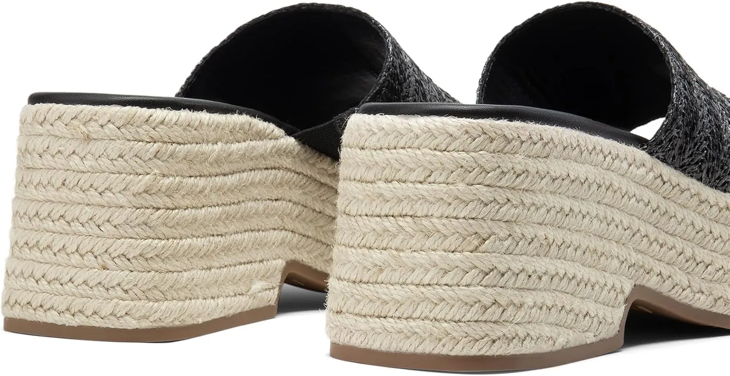 DREAM PAIRS Platform Espadrille Sandals for Women Wedges Slides Slip on Bohemia Sandals Flatform Open Toe Beach Sandals Dressy Outdoor Summer Shoes