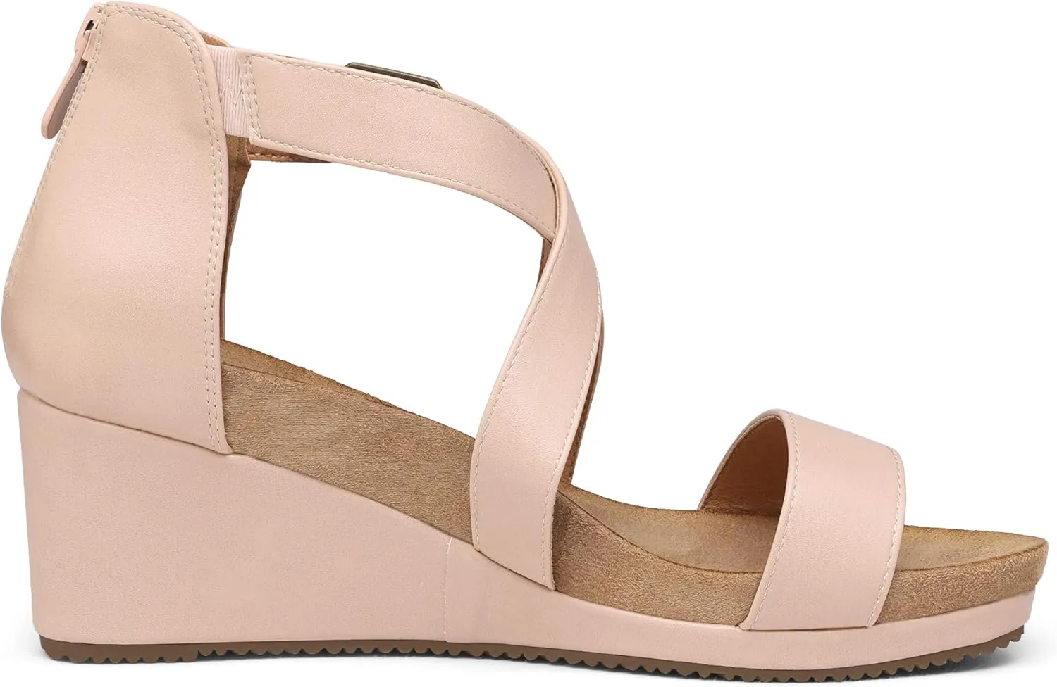 DREAM PAIRS Women's Open Toe Buckle Ankle Strap Summer Platform Wedge Sandals