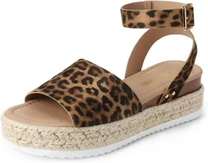 DREAM PAIRS Women's Platform Espadrilles Casual Ankle Strap Wedge Sandals Comfortable Dressy Summer Shoes