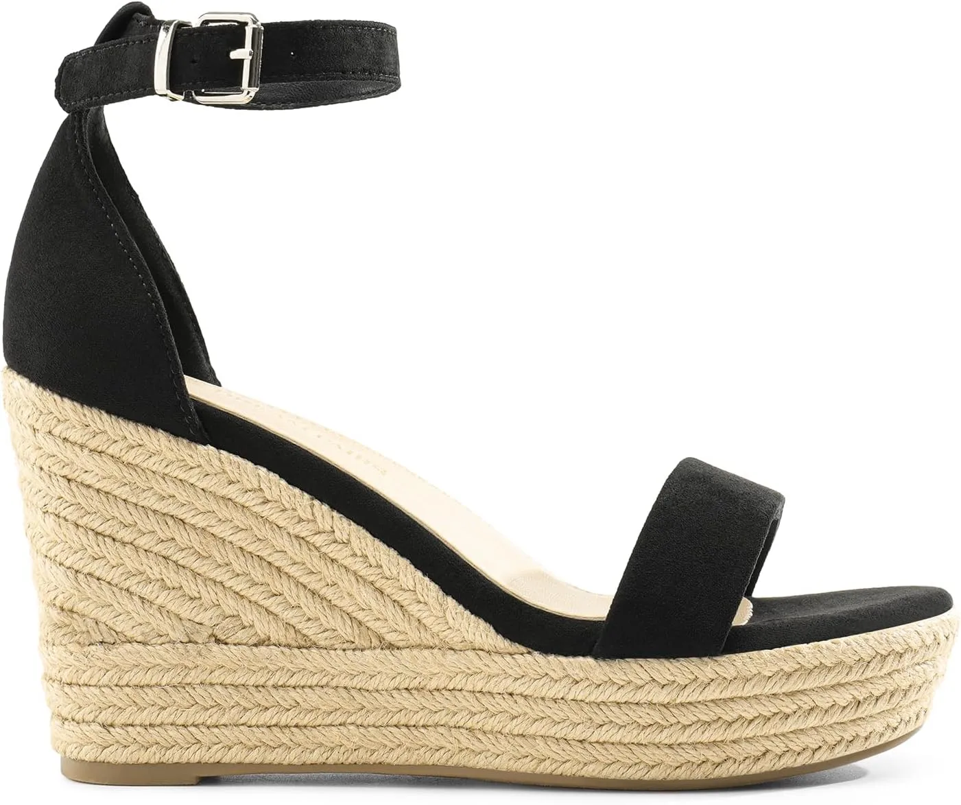DREAM PAIRS Women's Platform Wedges Sandals, Comfortable Open Toe Espadrilles Sandals Dressy Buckle Ankle Strap Summer Shoes