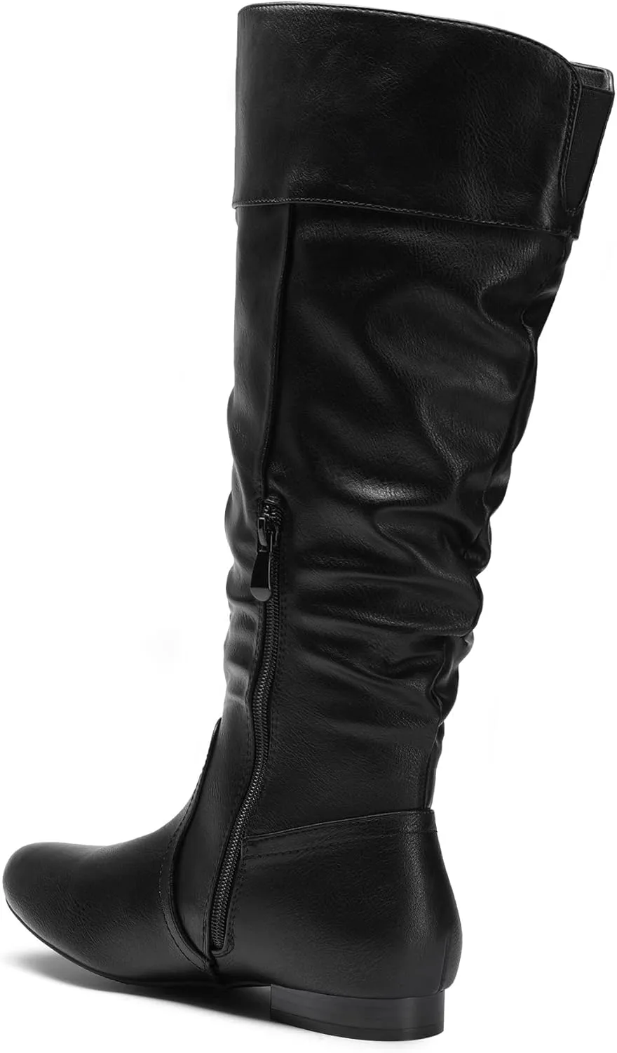 DREAM PAIRS Women's Wide Calf Knee High Pull On Fall Weather Winter Boots