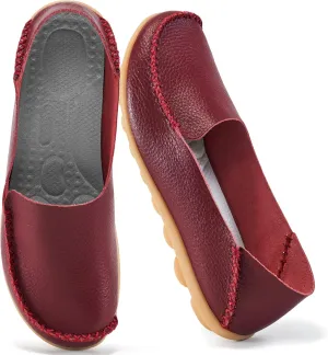 Ecetana Loafers for Women Penny Shoes Comfortable Slip On Casual Womens Loafers Fashion Moccasins Lightweight Round Toe Driving Flats Boat Shoes
