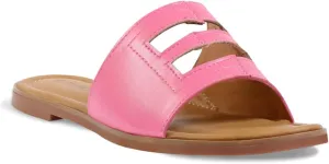 ELLEN TRACY Women's Sandals, Comfortable Slide Slip on Shoes, Isabel Flat Heel Toe Mules