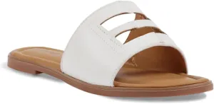 ELLEN TRACY Women's Sandals, Comfortable Slide Slip on Shoes, Isabel Flat Heel Toe Mules