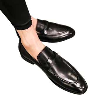 Ellniges]Summer Casual Slip-On Loafers for Men | 【Stylish British Leather】 Driving Moccasins | Perfect for Daily Wear & Comfort