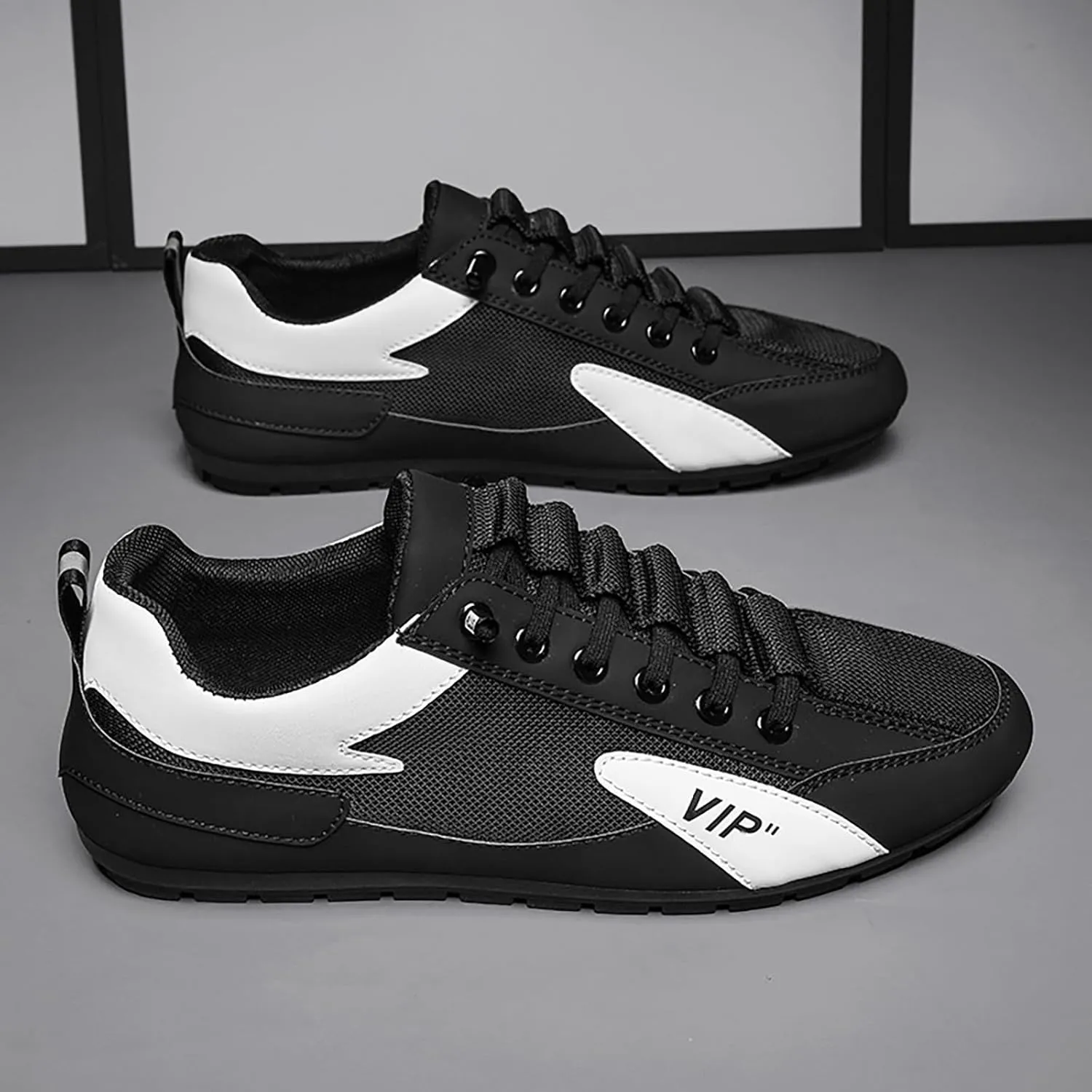 Fashion Sneaker Lace-Up 2023 Summer New Mesh Breathable Men's Shoes Korean Version of Casual Sports Shoes Students