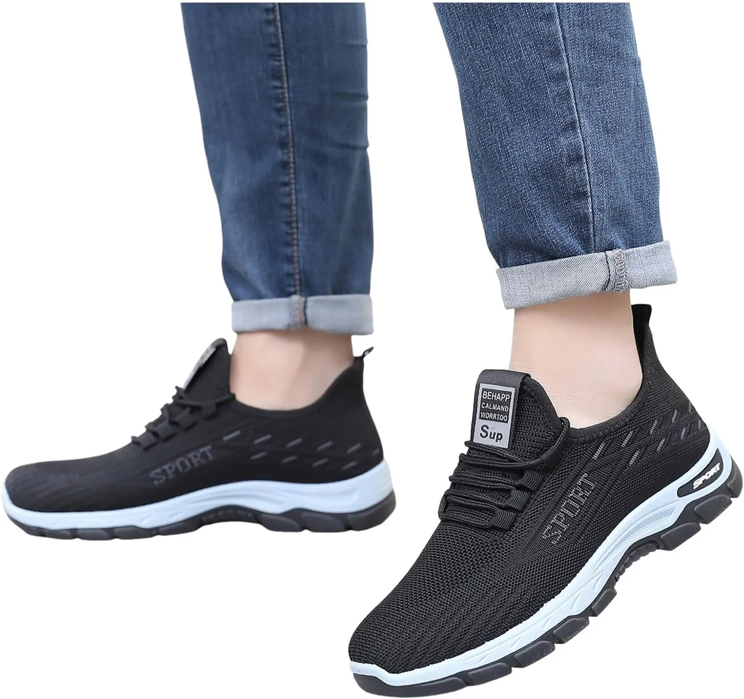 Fashion Sneakers Casual Shoe for Men Mens Couple Shoes Casual Shoes Slip On Breathable Fashion Flat Walking