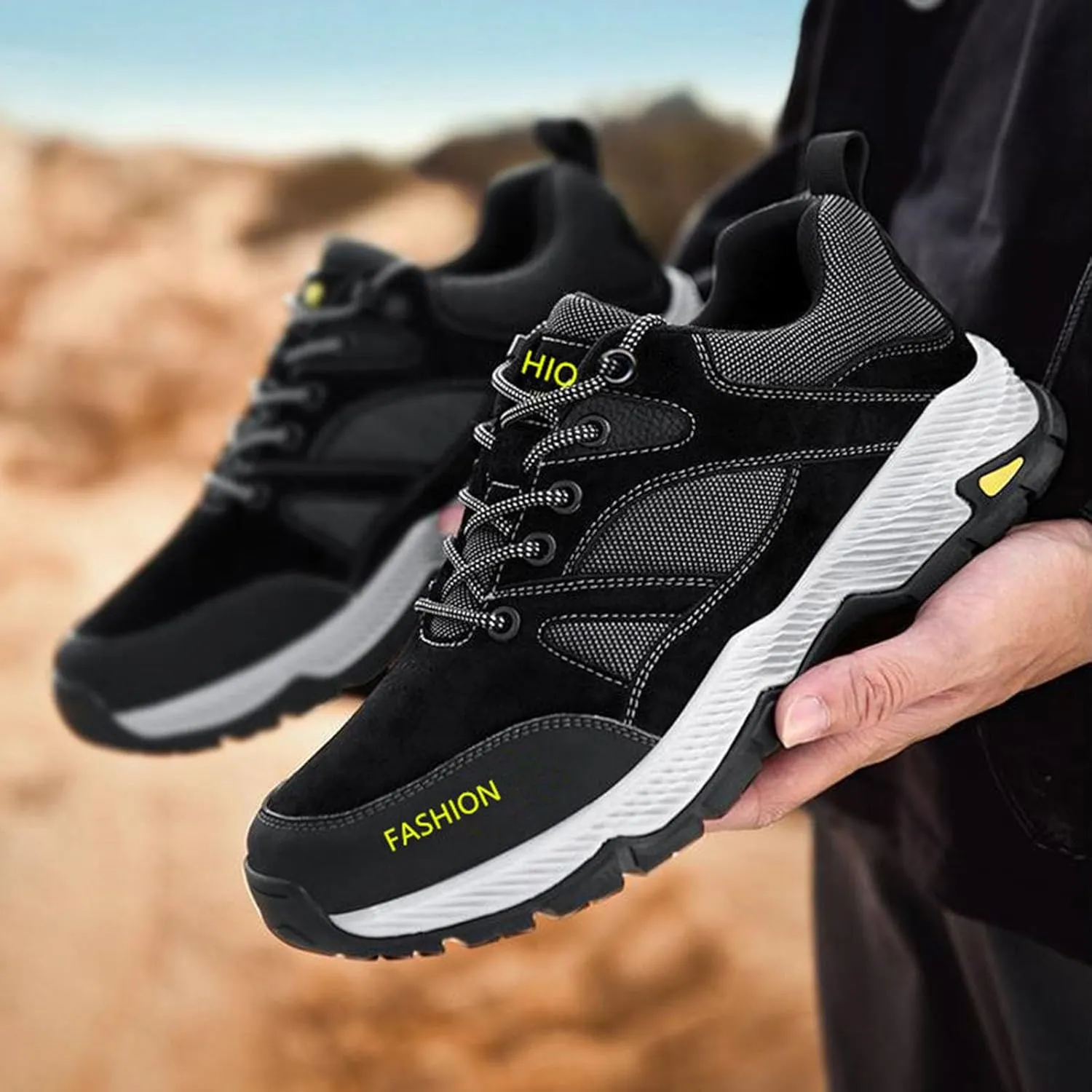 Fashion Summer Men Sports Shoes Flat Soft Sole Non Slip Elastic Lace Up Mesh Breathable Running Hiking Casual Style Sneaker Men 9