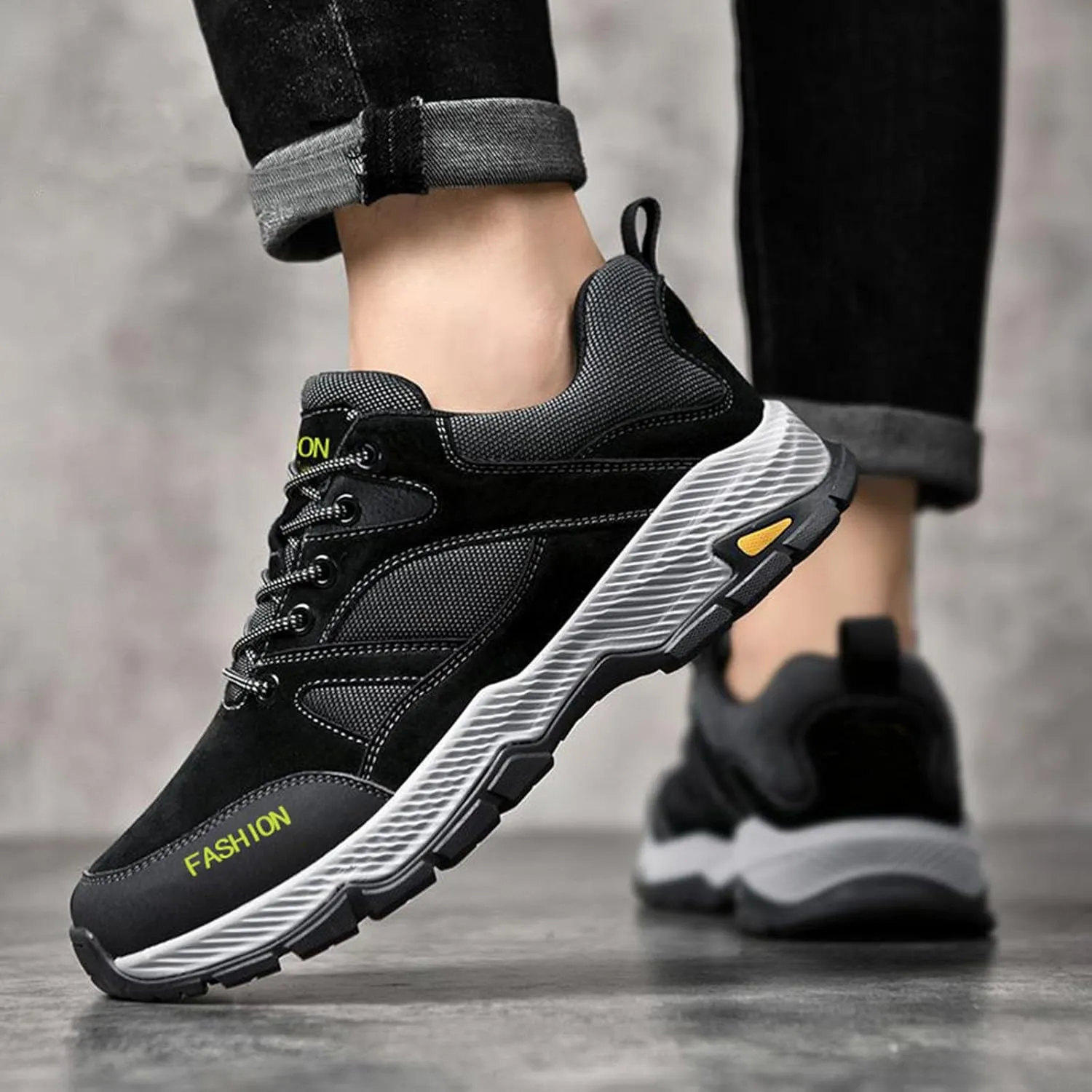 Fashion Summer Men Sports Shoes Flat Soft Sole Non Slip Elastic Lace Up Mesh Breathable Running Hiking Casual Style Sneaker Men 9