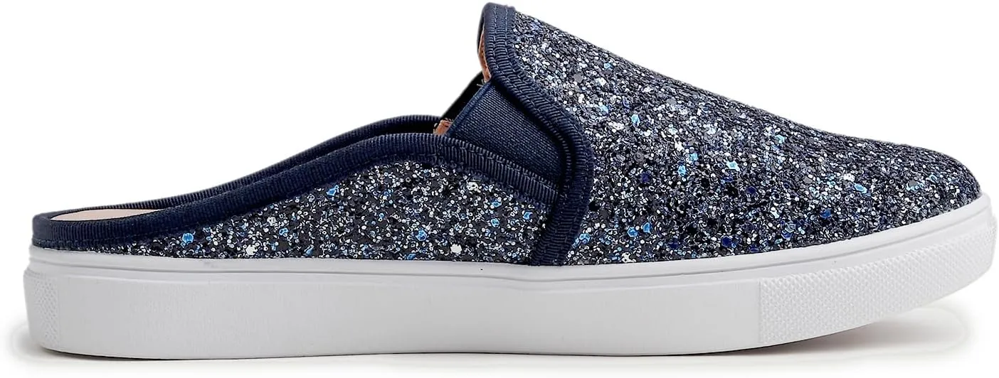 FEVERSOLE Women's Sport Mules Slip On Loafers Fashion Backless Sneakers