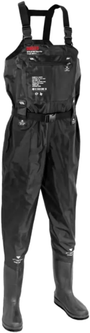 Fishing Chest Waders for Men Women - Waterproof with PVC Boots and Inner Mesh