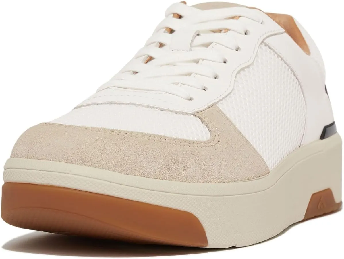 FitFlop Women's Rally Evo Leather/Mesh/Suede Sneakers
