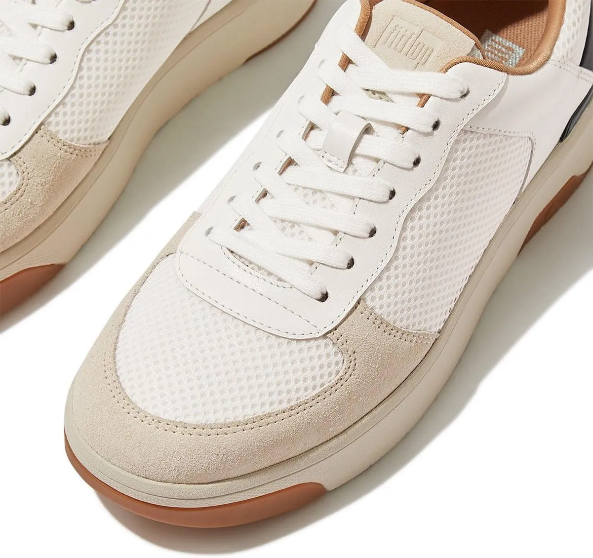 FitFlop Women's Rally Evo Leather/Mesh/Suede Sneakers