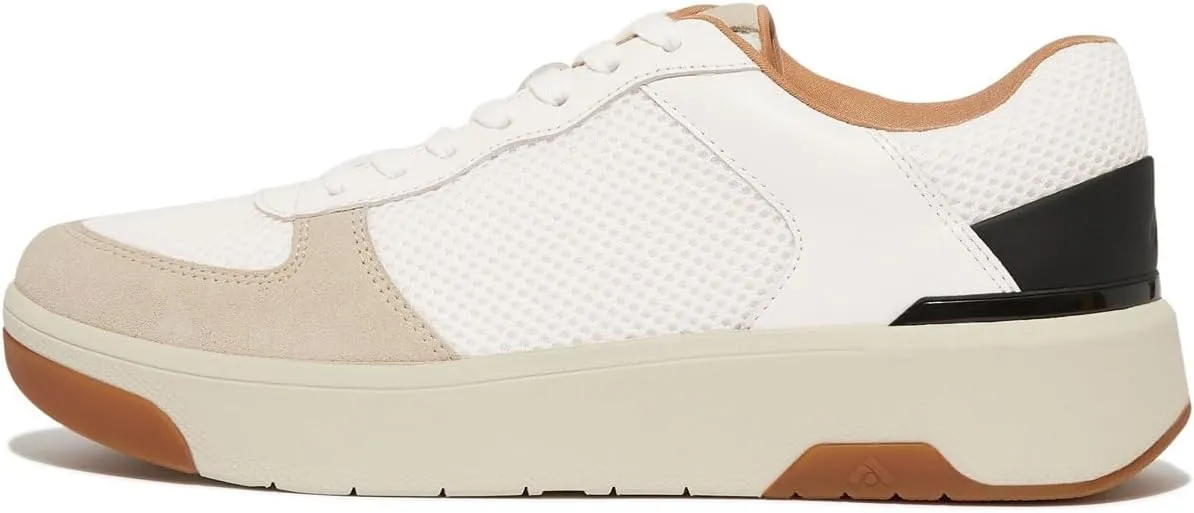 FitFlop Women's Rally Evo Leather/Mesh/Suede Sneakers