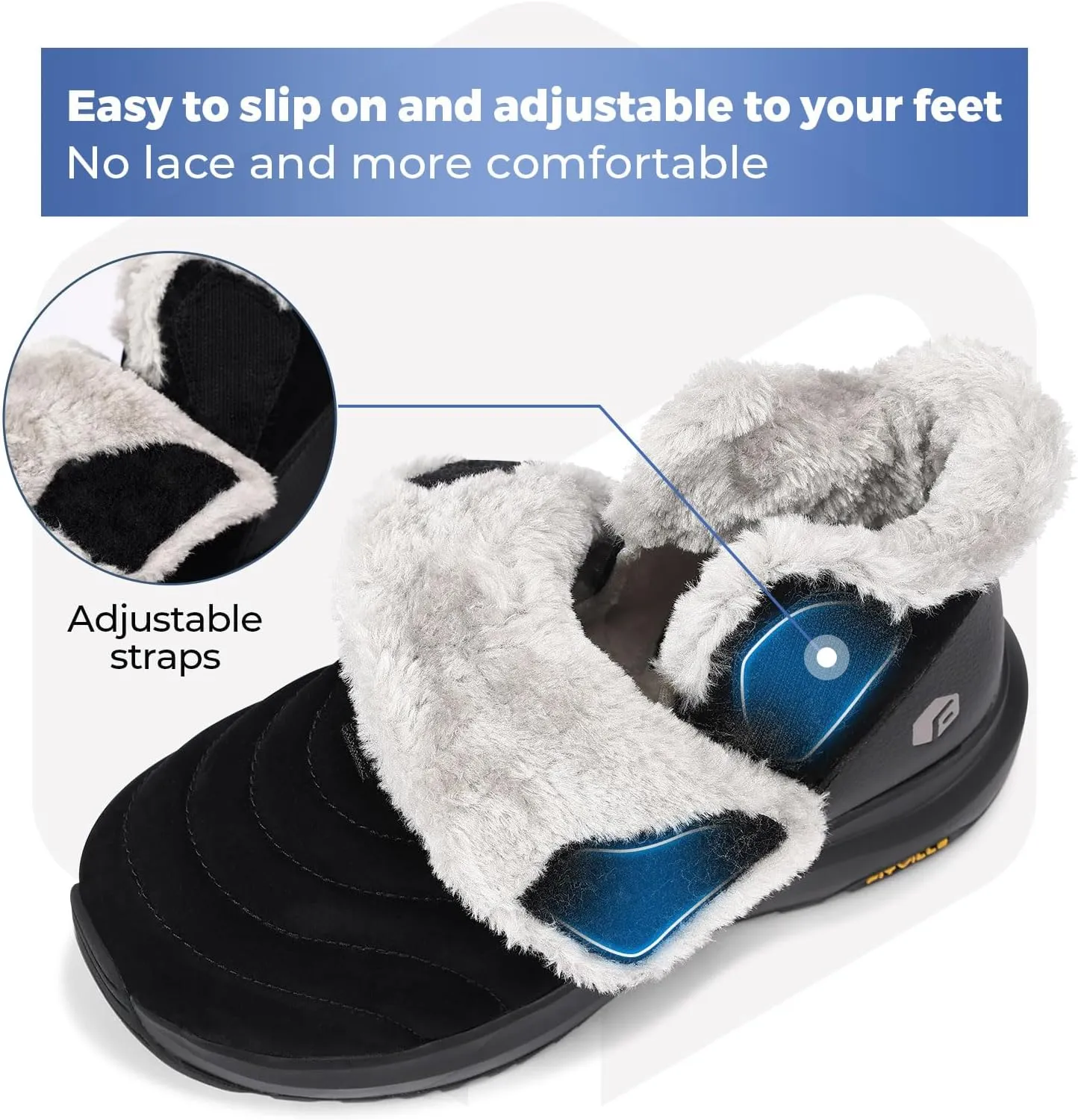 FitVille Wide Boots for Women Fur Lined Wide Width Snow Boots for Women